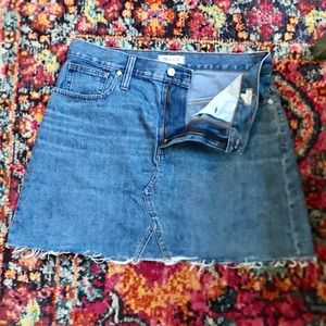 Madewell denim skirt